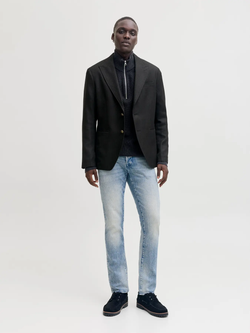 Americana de 2 botones espiga Jack & Jones Navy Blazer