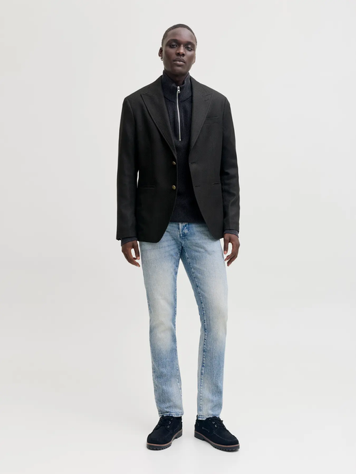 Americana de 2 botones espiga Jack & Jones Navy Blazer