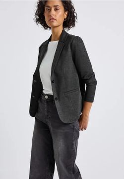 Americana de 2 botones jaspeada Street One Black