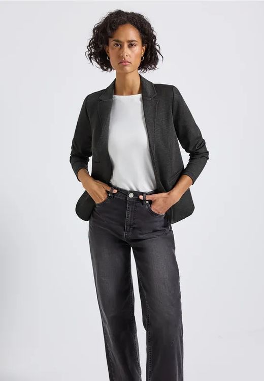 Americana de 2 botones jaspeada Street One Black