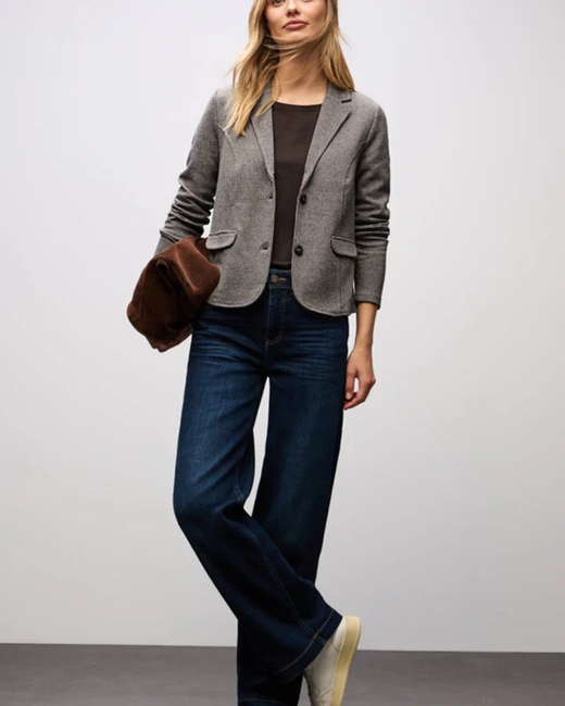 Americana de 2 botones pata de gallo Street One Brown