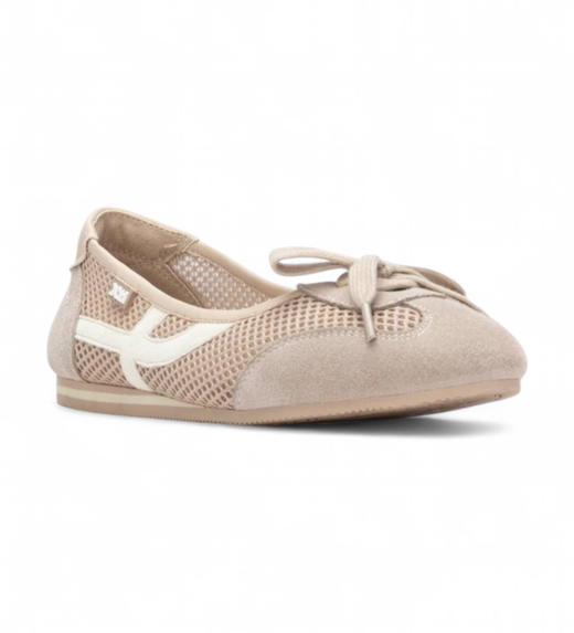 Bailarina con rejilla Xti Beige