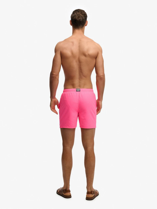 Bañador básico corto Superdry Fluro Pink Grit