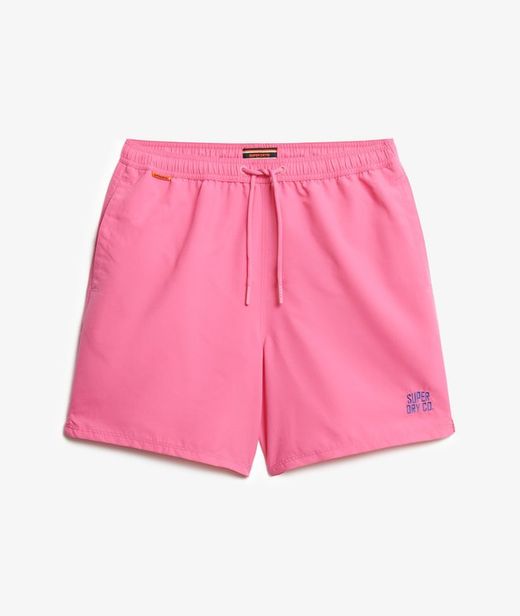 Bañador básico corto Superdry Shocking Pink