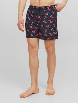 Bañador con dibujos cangrejos Jack & Jones Navy