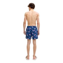 Bañador con estampado cisnes & palmeras Jack & Jones Navy Blazer