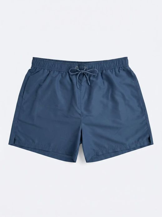 Bañador corto liso Balmohk Blue Denim