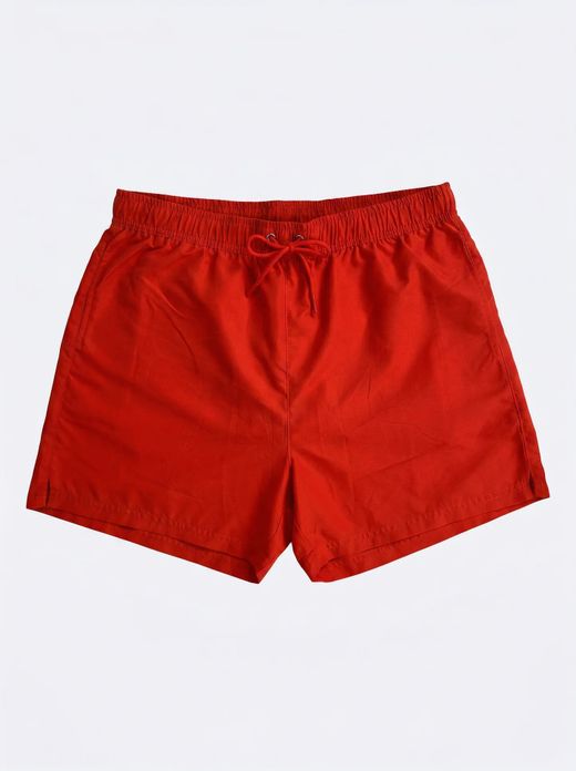 Bañador corto liso Balmohk Red