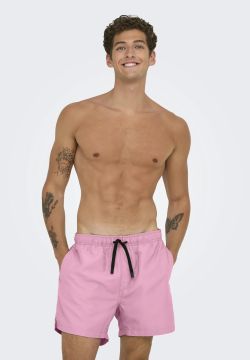 Bañador corto liso Only & Sons Rose