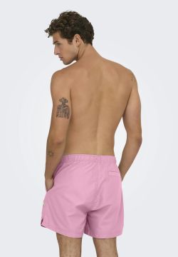Bañador corto liso Only & Sons Rose