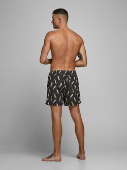 Bañador estampado papagayos multicolor Jack & Jones Black