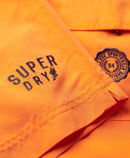 Bañador liso con número 9 Superdry Orange