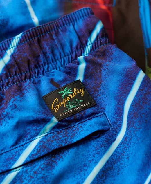 Bañador total print Soda & burgers Superdry Navy Peony