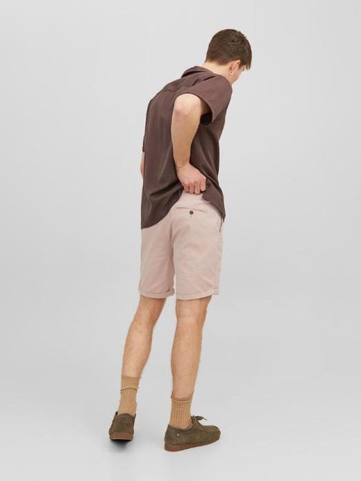 Bermuda 5 bolsillos con micro muestra Jack & Jones Malva