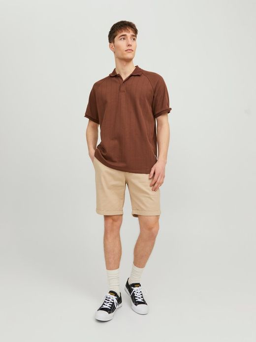 Bermuda 5 bolsillos con micro muestra Jack & Jones Sand