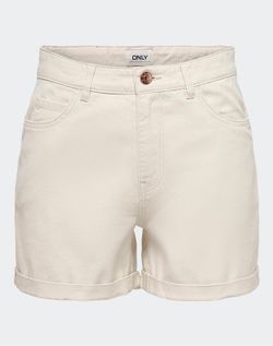 Bermuda 5 bolsillos Mom fit Only Whitecap Gray