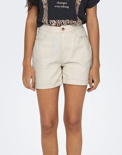 Bermuda 5 bolsillos Mom fit Only Whitecap Gray