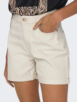 Bermuda 5 bolsillos Mom fit Only Whitecap Gray