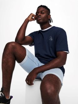 Bermuda 5 bolsillos tejana de aspecto desgastado Only & Sons Blue Denim