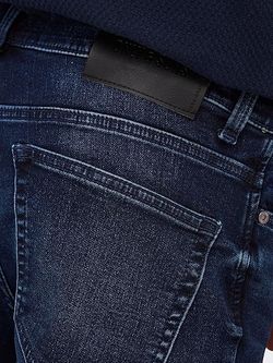 Bermuda 5 bolsillos tejana de aspecto desgastado Only & Sons Dark Blue