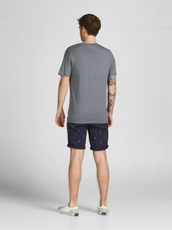 Bermuda algodón con dibujo piñas Jack & Jones Navy Blazer