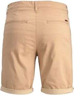 Bermuda algodón con microestampado geométrico Jack & Jones Dry Sand