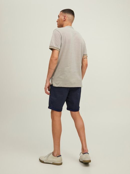 Bermuda algodón con muestra espiga Jack & Jones Navy Blazer 1