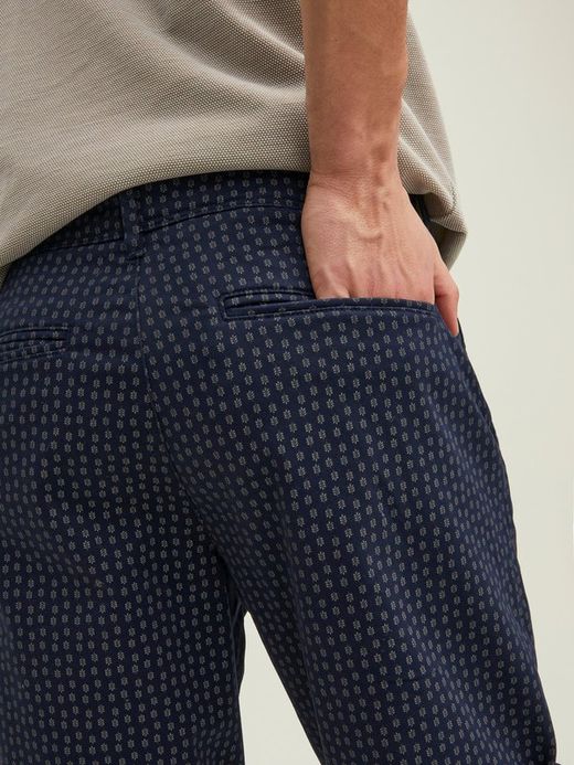 Bermuda algodón con muestra espiga Jack & Jones Navy Blazer 1