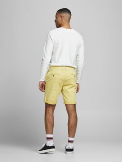 Bermuda algodón desgastada Jack & Jones Yellow