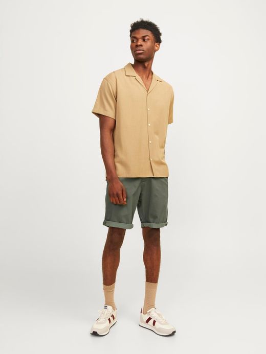 Bermuda básica con micro muestra Jack & Jones Olive Night