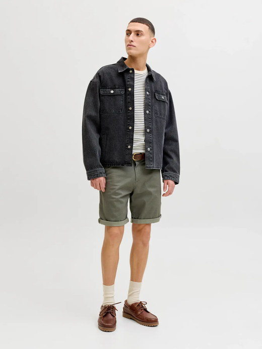 Bermuda básica con micro muestra Jack & Jones Olive Night