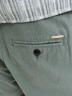 Bermuda básica lino Jack & Jones Agave Green