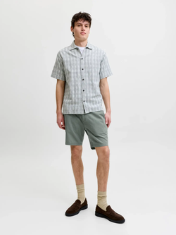 Bermuda básica lino Jack & Jones Agave Green
