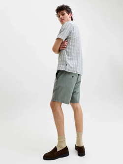 Bermuda básica lino Jack & Jones Agave Green