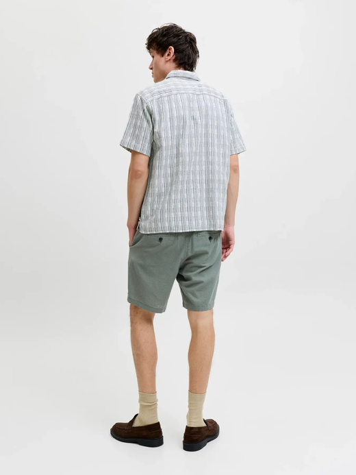 Bermuda básica lino Jack & Jones Agave Green