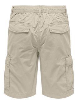 Bermuda cargo con goma y cordón Only & Sons Moonscape