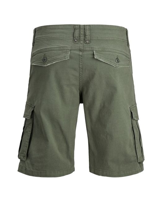 Bermuda cargo de aspecto desgastado Jack & Jones Dusty Olive