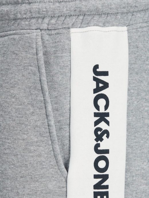 Bermuda chándal con banda lateral Jack & Jones Light Grey Mela