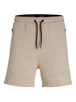 Bermuda chándal con bolsillos cremalleras contrastadas Jack & Jones Tan