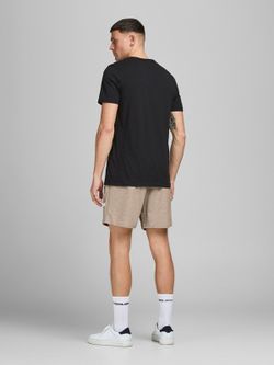 Bermuda chándal con bolsillos cremalleras contrastadas Jack & Jones Tan