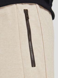Bermuda chándal con bolsillos cremalleras contrastadas Jack & Jones Tan