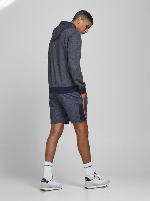 Bermuda chándal jaspeada Jack & Jones Navy Blazer
