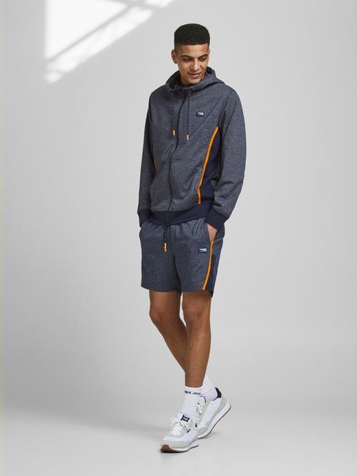 Bermuda chándal jaspeada Jack & Jones Navy Blazer