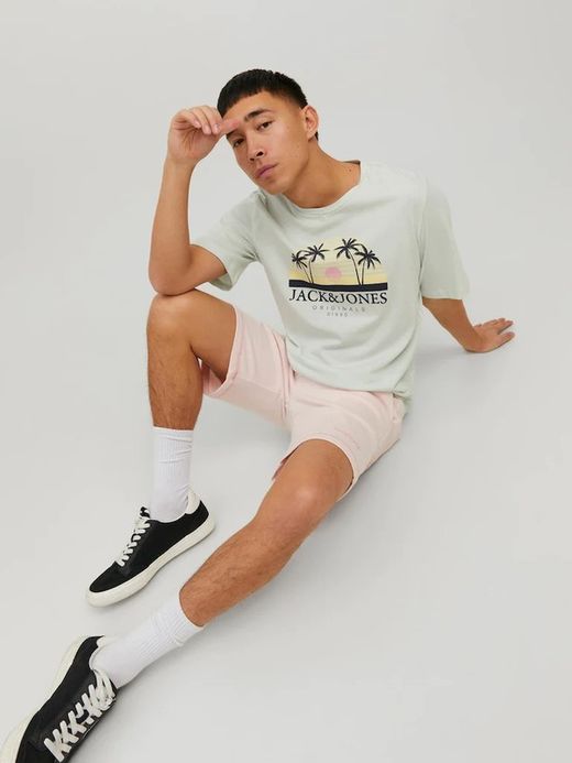 Bermuda chándal lisa Jack & Jones Pale Pink