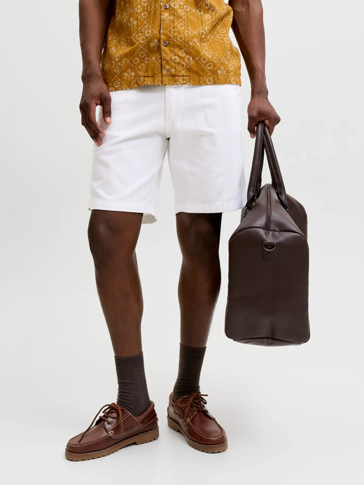 Bermuda con goma y cordón Jack & Jones White