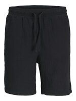 Bermuda con goma y cordón lisa Jack & Jones Black