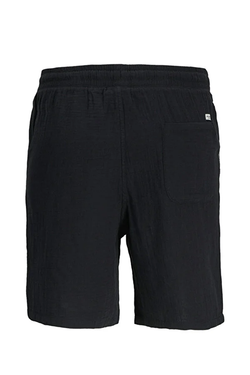 Bermuda con goma y cordón lisa Jack & Jones Black