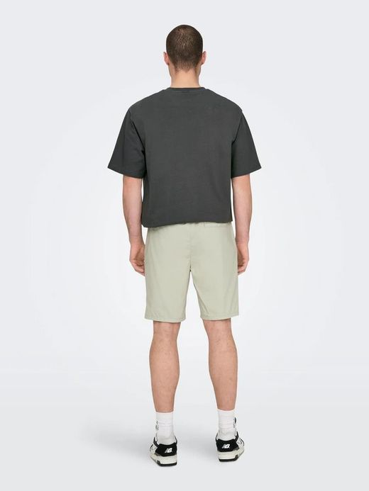 Bermuda con goma y cordón Only & Sons Silver Birch