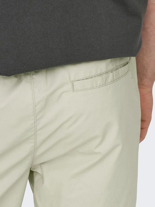 Bermuda con goma y cordón Only & Sons Silver Birch