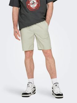 Bermuda con goma y cordón Only & Sons Silver Birch